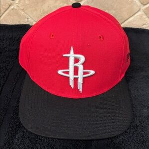 Houston Rockets Red/Black SnapBack Hat